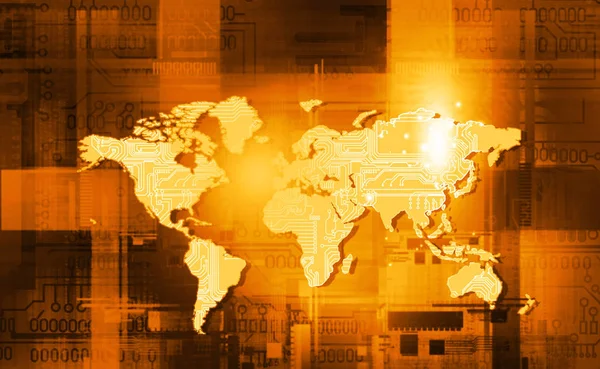 Global Communication Technology Background — Stock Photo, Image