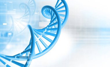 DNA yapısı. Dijital illüstrasyon
