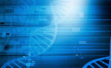 DNA yapısı. Dijital illüstrasyon 