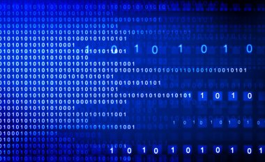 Yüksek teknoloji teknolojik arka plan. İkili akış