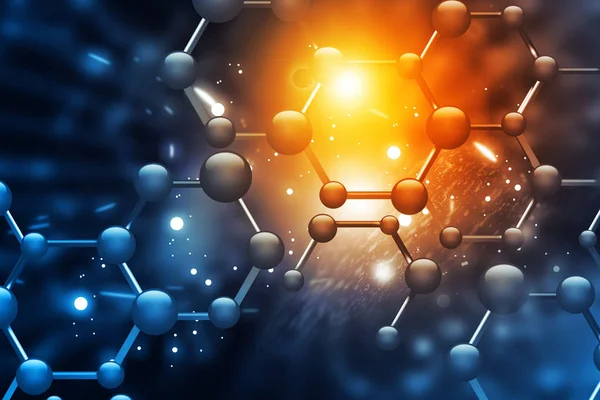 Abstract Molecules Science Technology Background Illustration — Stock Photo, Image