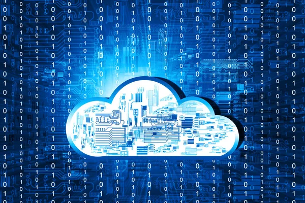 Cloud Computernetzwerk Und Internet Kommunikationskonzept — Stockfoto