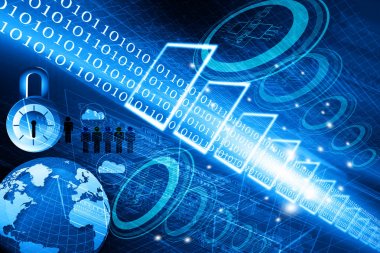 Küresel iletişim fütüristik teknoloji