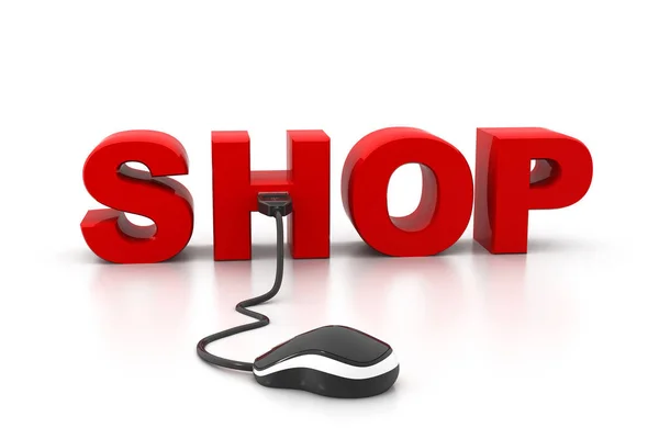 Render Van Online Shoping — Stockfoto