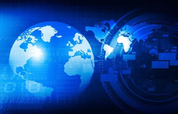 Binaire Wereld Digitale Technologie Render — Stockfoto