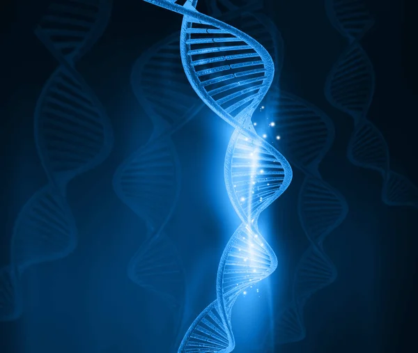 Dna Molecules Abstract Background Illustration — Stock Photo, Image