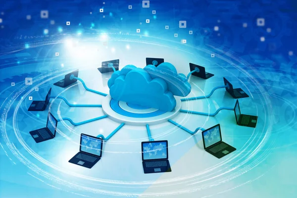 Cloud Computing Technologie Illustration — Stockfoto