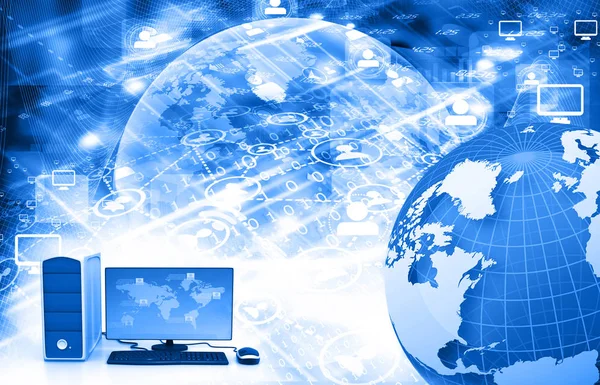Global Internet Connection Illustration — Stock Photo, Image