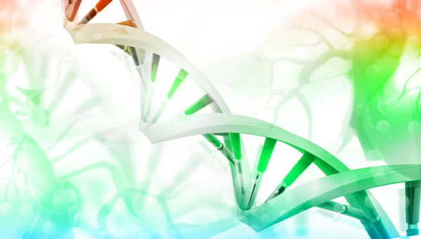 Filamentos Adn Sobre Fondo Ciencia — Foto de Stock