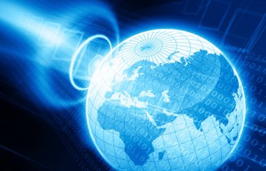 Dijital dünya. 3D çizim