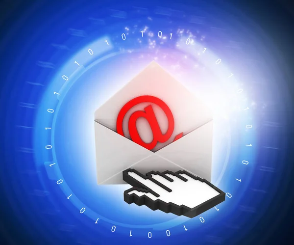 Mail Concept Abstracte Achtergrond Illustratie — Stockfoto