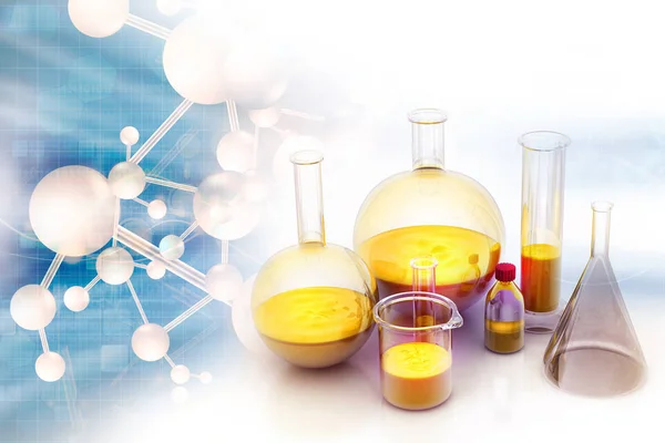 Chemie Labor Konzept Illustration lizenzfreie Stockfotos