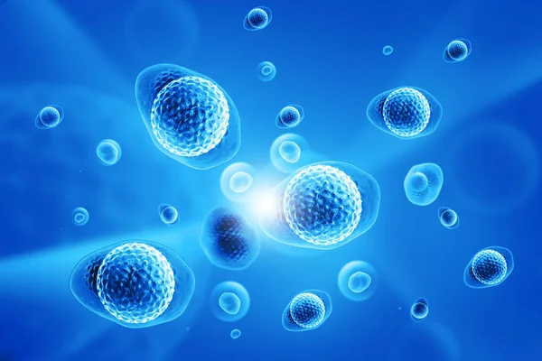 Human Cells Virus Illustration — Stock Photo, Image