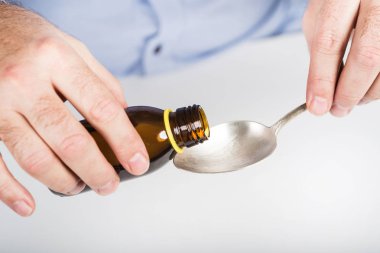 Kişi alma öksürük şurubu.