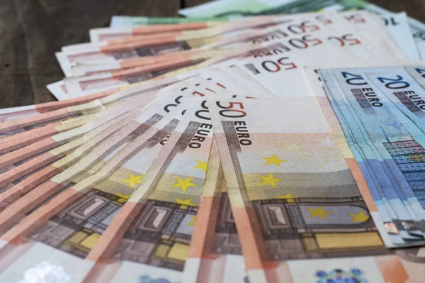 Euro banknotes background — Stock Photo, Image