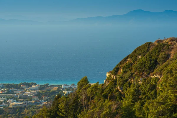 Beautiful view of Ialyssos from Mount Filerimos. — Stock Photo, Image
