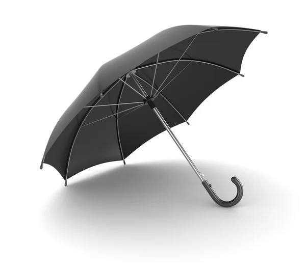 3d rendu de parapluie noir — Photo