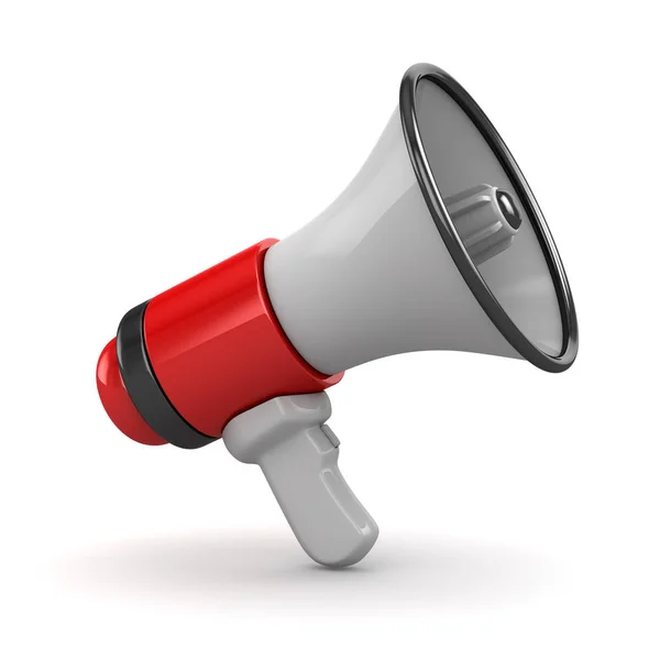 3d Render of Red Megaphone — Stock Photo, Image