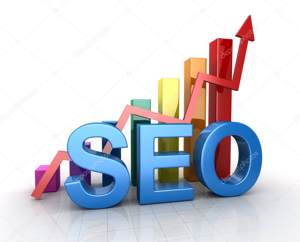 Seo Concept with Business Chart