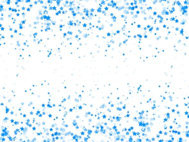 Beyaz zemin üzerine mavi yıldız