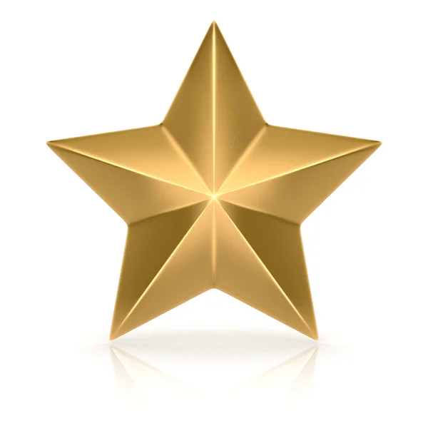 Single Golden Star Symbol — Stock Photo, Image