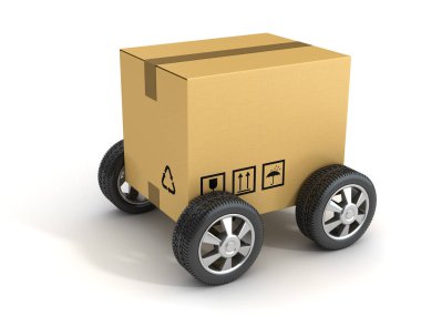 Otomobil lastiği ile Cartboard