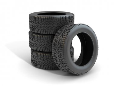 otomobil lastiği 3D render