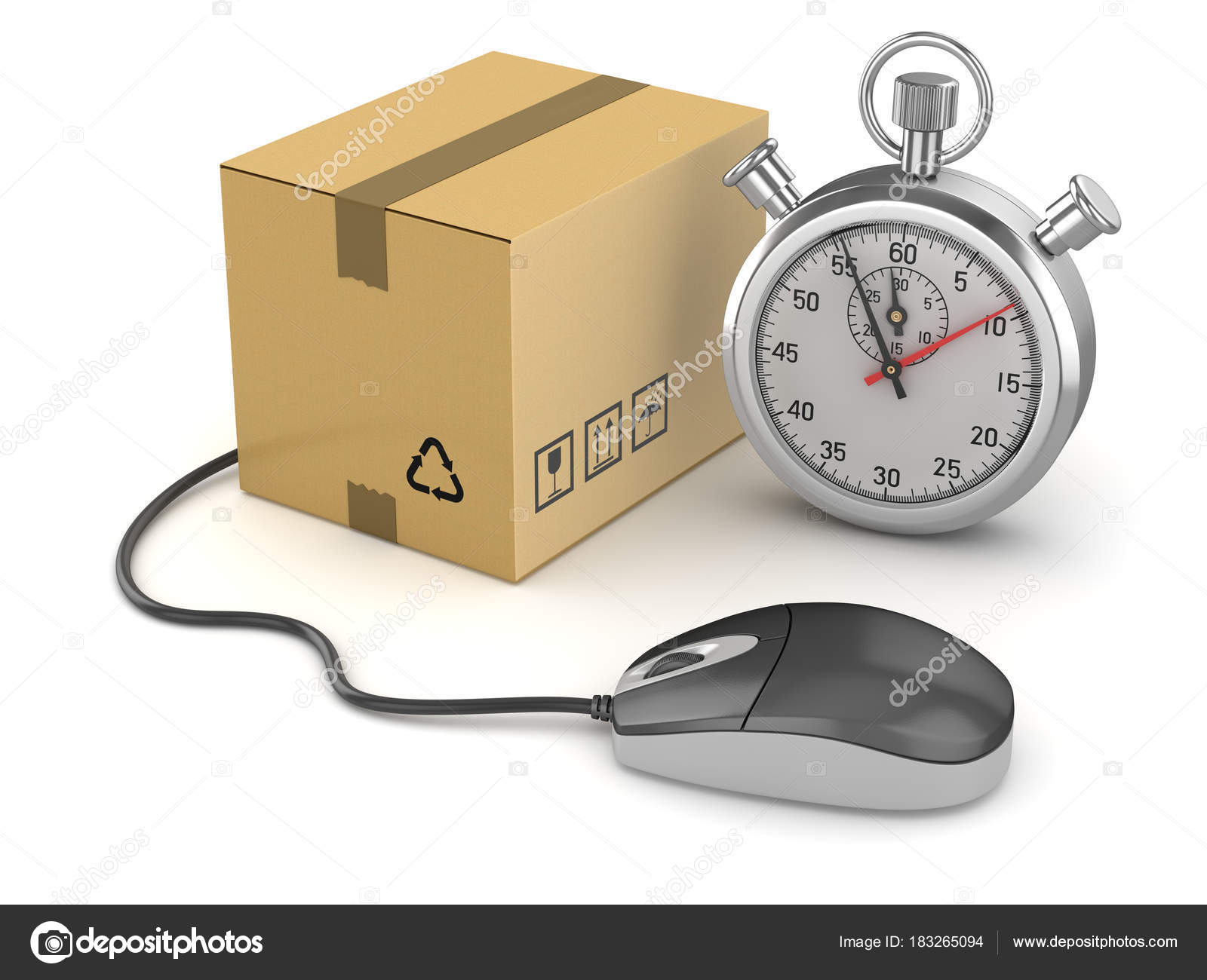 Online Shopping Concept with Stopwatch Stock Photo by ©adempercem 183265094