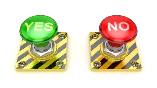 Yes No Button — Stock Photo, Image