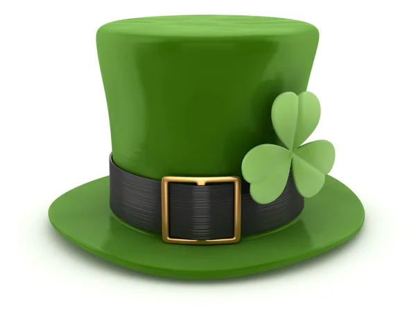 Gröna leprechaun hatt — Stockfoto