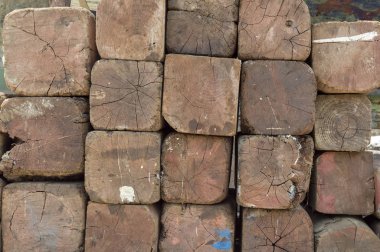 Ahşap kare duvar dokusu arkaplanını engeller