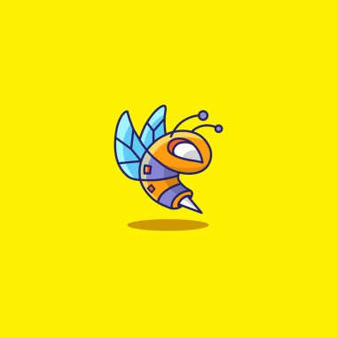 Yellow Bee Bot Character
