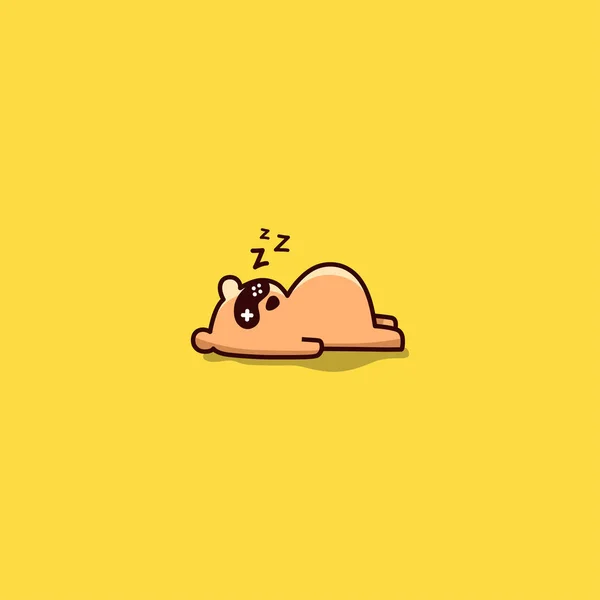 Funny sleeping bear — 스톡 벡터