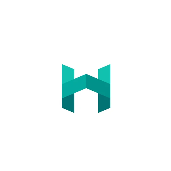Carta Creativa H Logo Icono Símbolo — Vector de stock