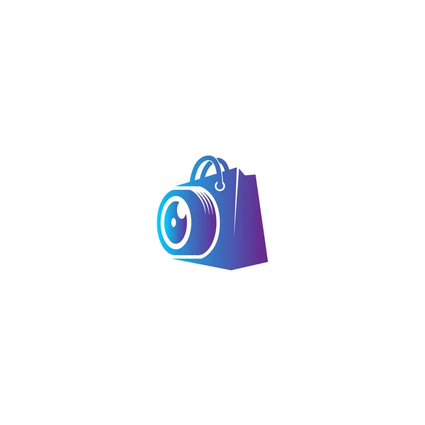 KameraShop unik logotyp — Stock vektor