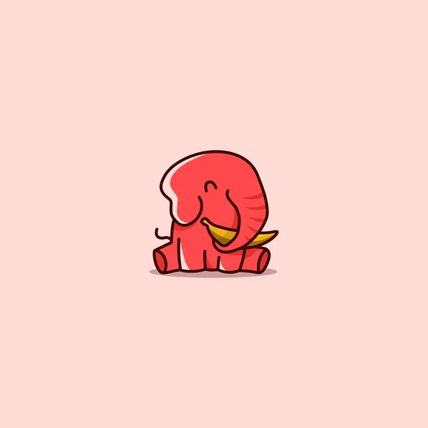 Fun Elephant Character — Stock Vector