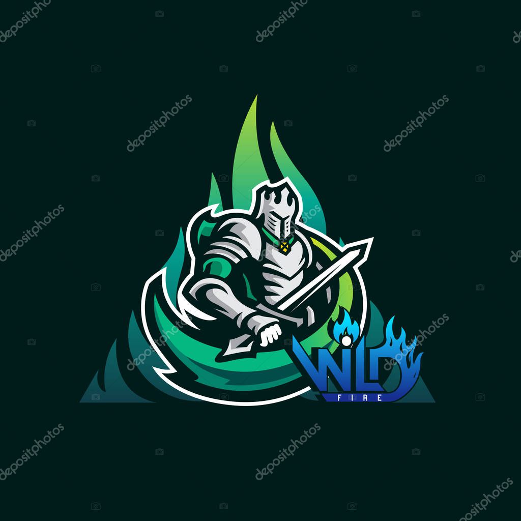 Silver Knight Flame Wild Fire