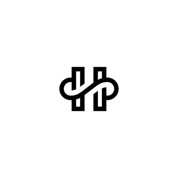 Anfangs h Premium-Logo — Stockvektor