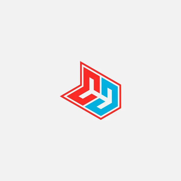 Md-logotyp för identitet eller företagets logotyp — Stock vektor