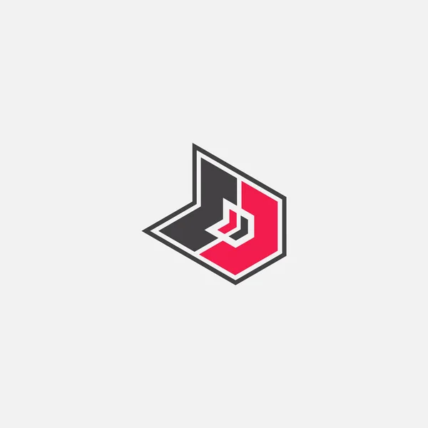Md Logo voor identiteit of bedrijfslogo — Stockvector