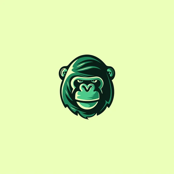 Cara de mono enojado Emoticon — Vector de stock