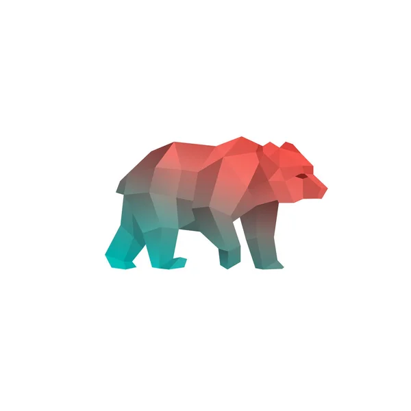 Mosaico Urso Vector —  Vetores de Stock