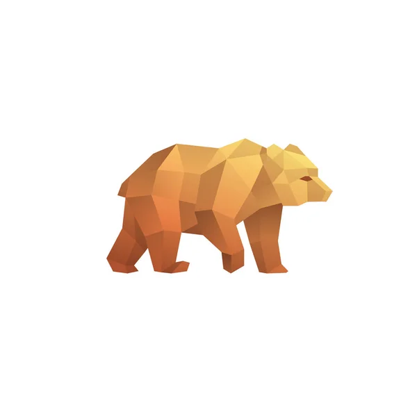 Mosaic Bear Vector — Stock Vector