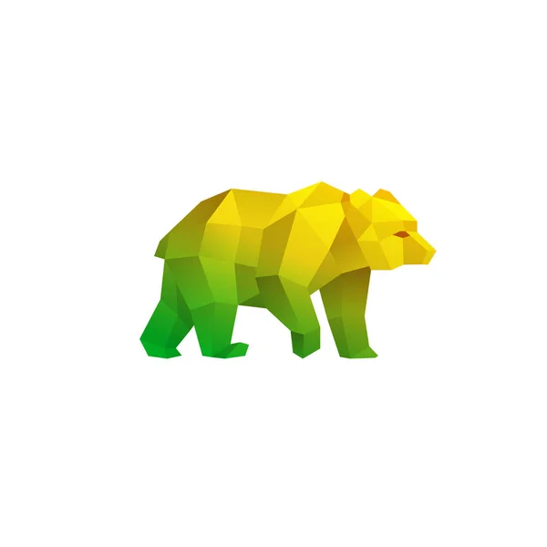 Mosaic Bear Vector — Stock Vector