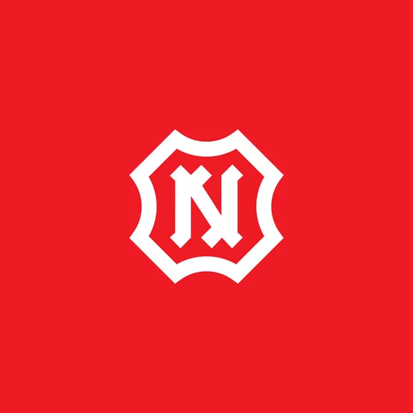 Monogram van letter N — Stockvector