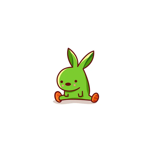 Cute Little Rabbit Sport — 스톡 벡터