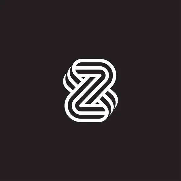 Z Stripe Creative Logo — 스톡 벡터