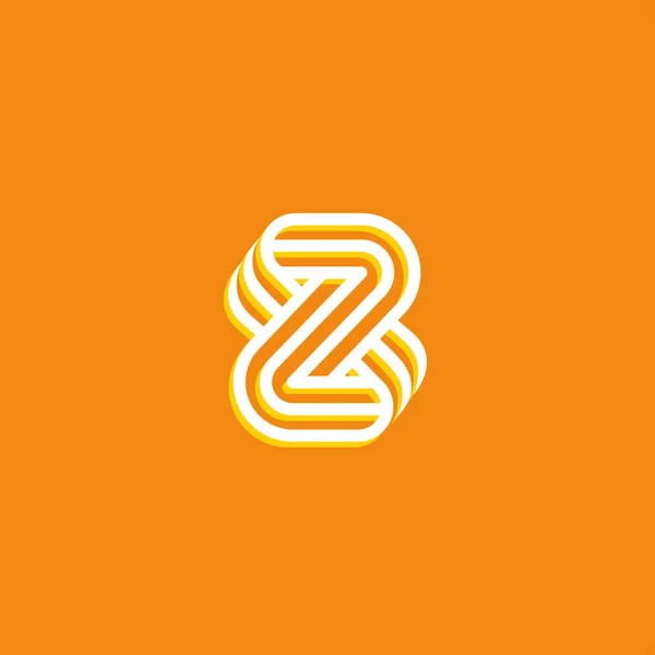 Z Stripe Creative Logo — 스톡 벡터