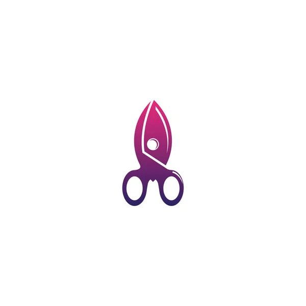 Unieke schaar Logo-icoon — Stockvector