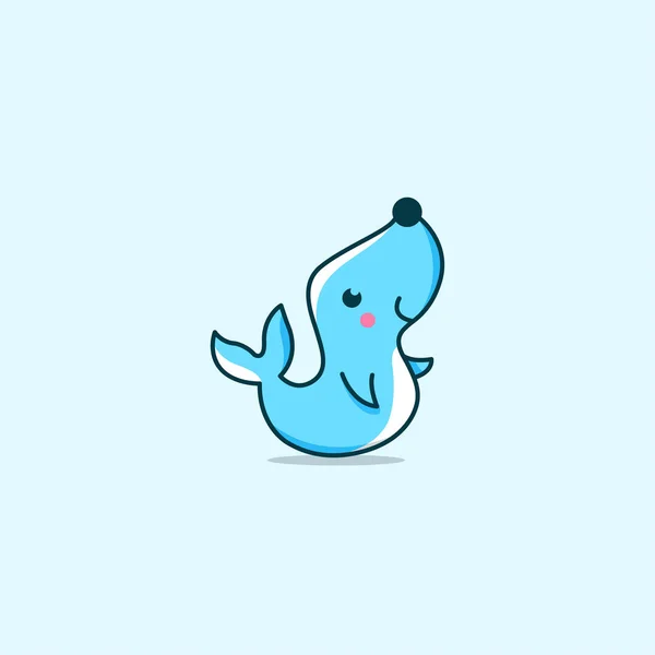 Cute and Fun Seal — 스톡 벡터